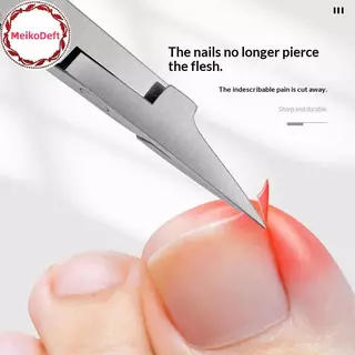 MeikoDeft 1 ชิ้นตรงเล็บเท้ากรรไกรตัดเล็บตัดหนาคุดเล็บเท้า Rhinestone Remover อัญมณีเครื่องมือ TH