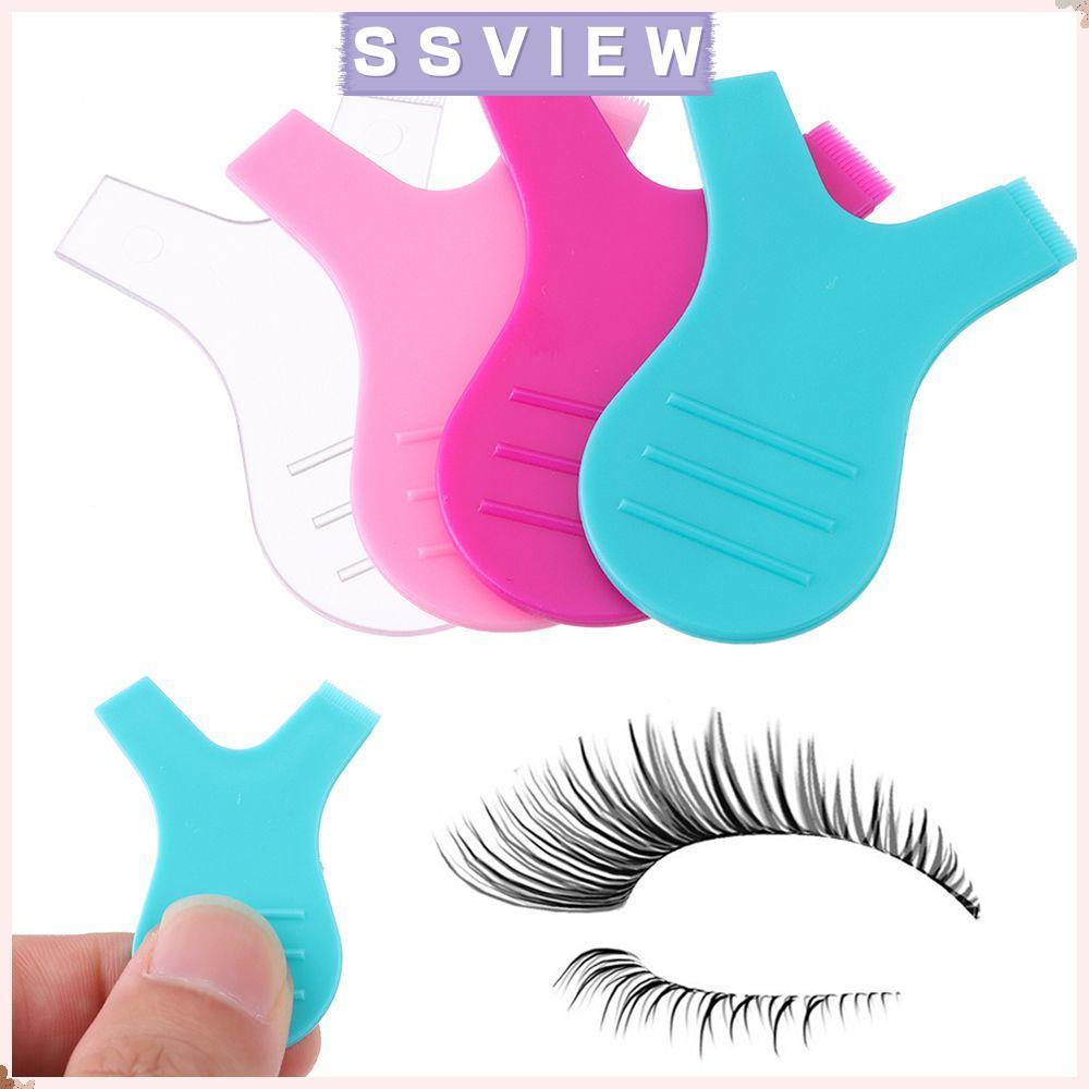 STILLSAVIEW 10 ชิ้นซิลิโคนยกแต่งหน้า Eye Lash แปรง Eye Lash Perming Pad Eyelashes Curler