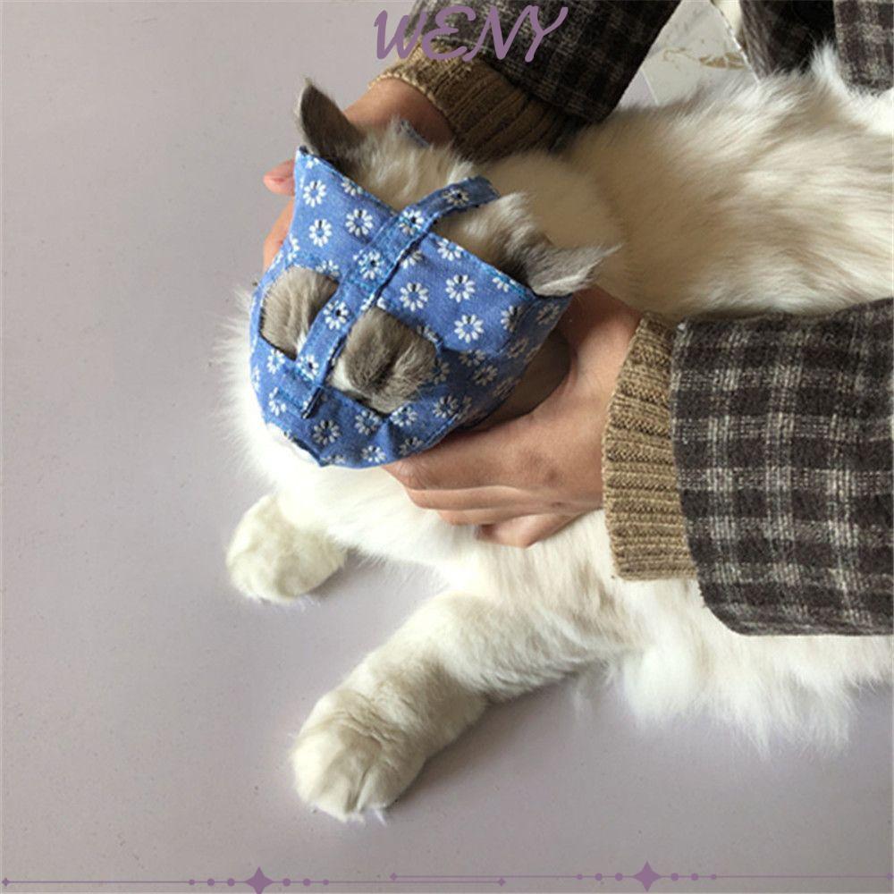 WENY Cat Muzzle ป้องกันแมว Recovery Cat Grooming Anti-Bark