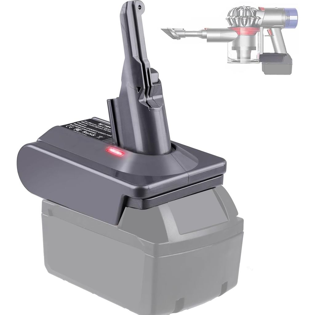 สําหรับอะแดปเตอร์แบตเตอรี่ Dyson V8 สําหรับ Milwaukee M18 18V แบตเตอรี่แปลงสําหรับ Dyson V8 สัตว์ Fl