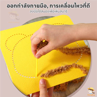 SWEETYBAYI ชุดตุ๊กตาเย็บปักถักร้อย หัตถกรรมเพื่อการศึกษา ลายการ์ตูนสัตว์ ชุดฝึกเย็บการ์ตูน ฝึกการใช้มือ ของเล่น diy