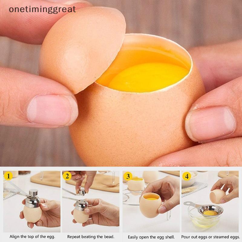 Onetiminggreat เครื่องตัดไข่สแตนเลส Eggshell Topper ที่เปิดเปลือกครัวทําอาหารเครื่องมือ OTA