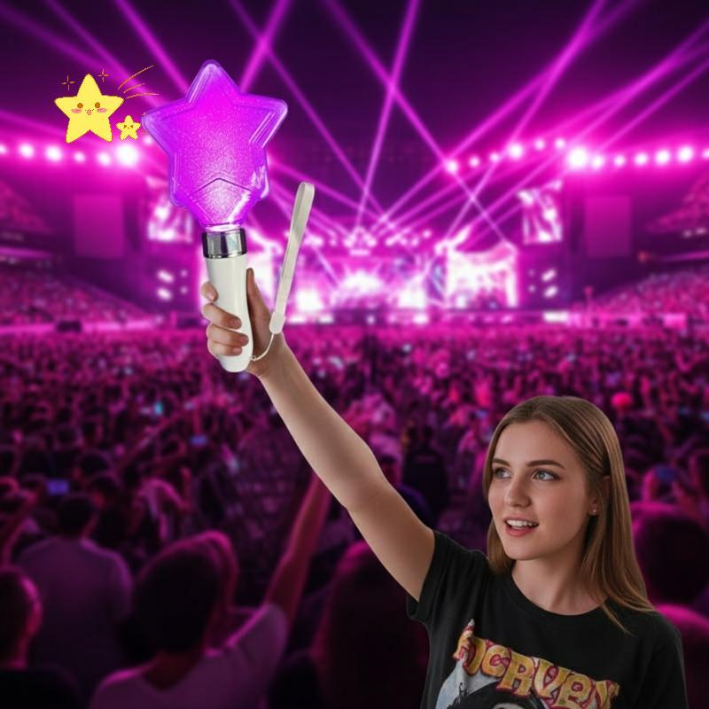 [JBTH] LED Glow Sti Mini Star Heart Shape Handheld Lightstis สําหรับคอนเสิร์ตเทศกาลการแสดงบนเวที [JB