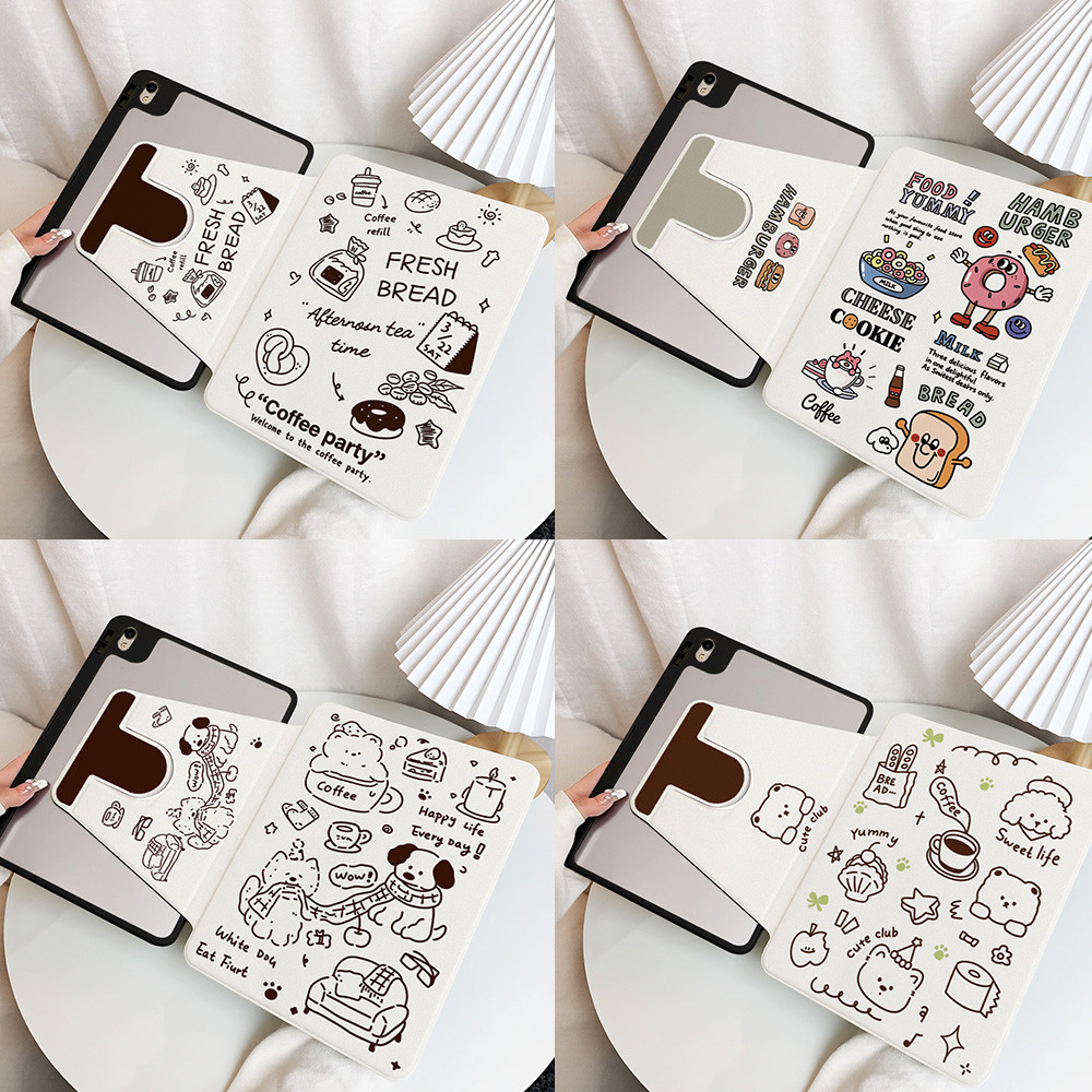 เคสสำหรับ iPad 10.9''(2022)11''(2025) 10.2''(2021/2020/2019)คสแบบบางพร้อมขาตั้งอัจฉริยะสำหรับ Mini 7 6 5 4