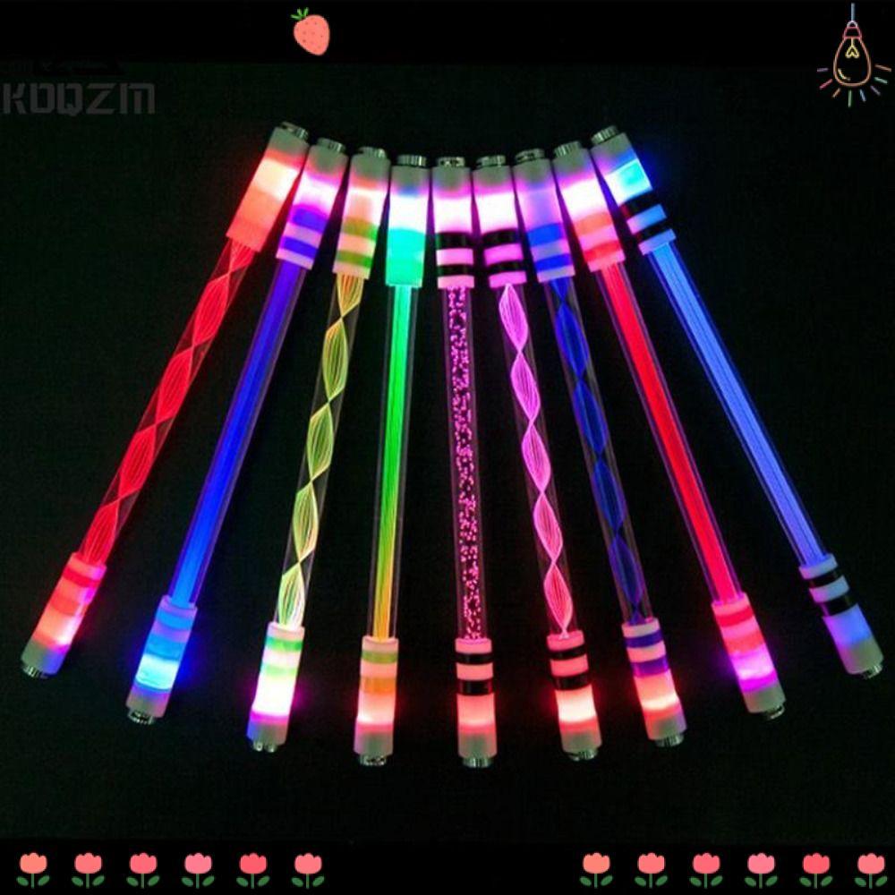 TOPBEAUTY Spinning Pen Anti-Skid Spin Toy Release Pressure Pocket Led Flash Spinning Pen Rolling Spe