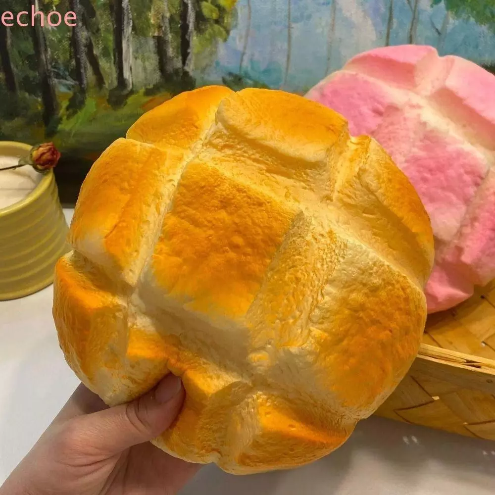 ECHOEDGE ขนมปัง Squishy ของเล่น,ขนาดใหญ่ช้า Rising Sensory Fidget ขนมปัง, เด็กสมจริงนุ่มยืดหยุ่น Prank ตกแต่งสับปะรด Bun Squishy ตลก ASMR