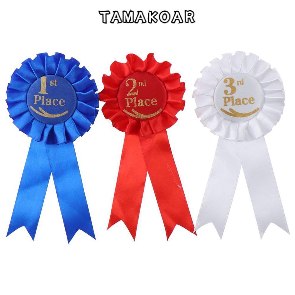 TAMAYO Rosette Ribbon, Recognition Ribbons Blue,Red,White Ribbon Award Set, Ribbons Honorable Ribbon