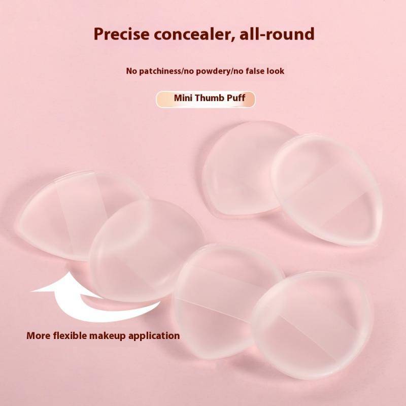 HANHAI 1/6 ชิ้นซิลิโคนแต่งหน้า Spong แป้งพัฟ Face คอนซีลเลอร์ Water Drop Shape เครื่องสําอางค์พัฟ Be