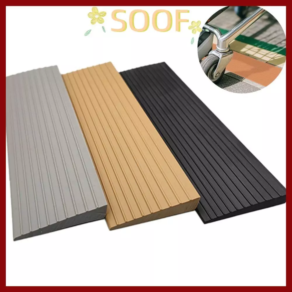 SOOF Rise เกณฑ์ Ramps, พรมถึงกระเบื้อง Self กาวชั้นเปลี่ยนแถบ,ยืดหยุ่นสวมใส่นุ่ม PVC รถเข็น Ramps ในครัวเรือน