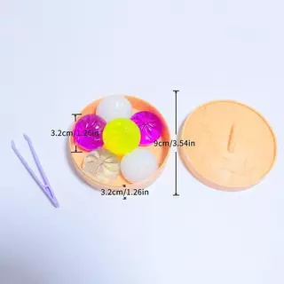 FG ผ่อนคลาย Sensory เกี๊ยวของเล่น 6 ชิ้น Mini Bun Squeezable นุ่มความเครียดบรรเทา Squishy ชุด HS