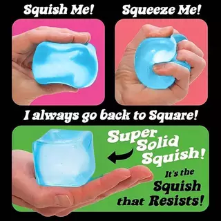 ⚡เรือ 12 ชม.⚡FG สกุชชี่หลากสี Ice Cube Fidget Stress Ball สําหรับกลุ่มทุกวัย HS