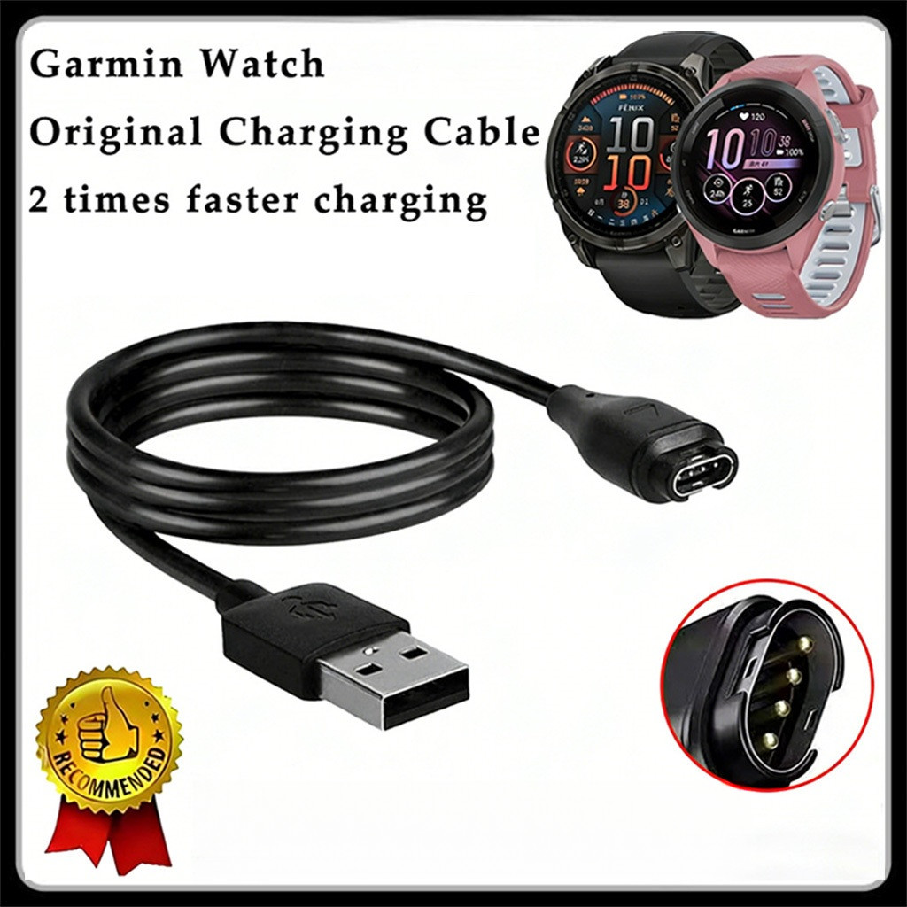 Tuye Garmin สมาร์ทวอท์ชสายชาร์จ USB Fenix 5&6/ Forerunner 935/945/245/Vivoactive 3/Instinct/Venu/Vivosport CHARGER