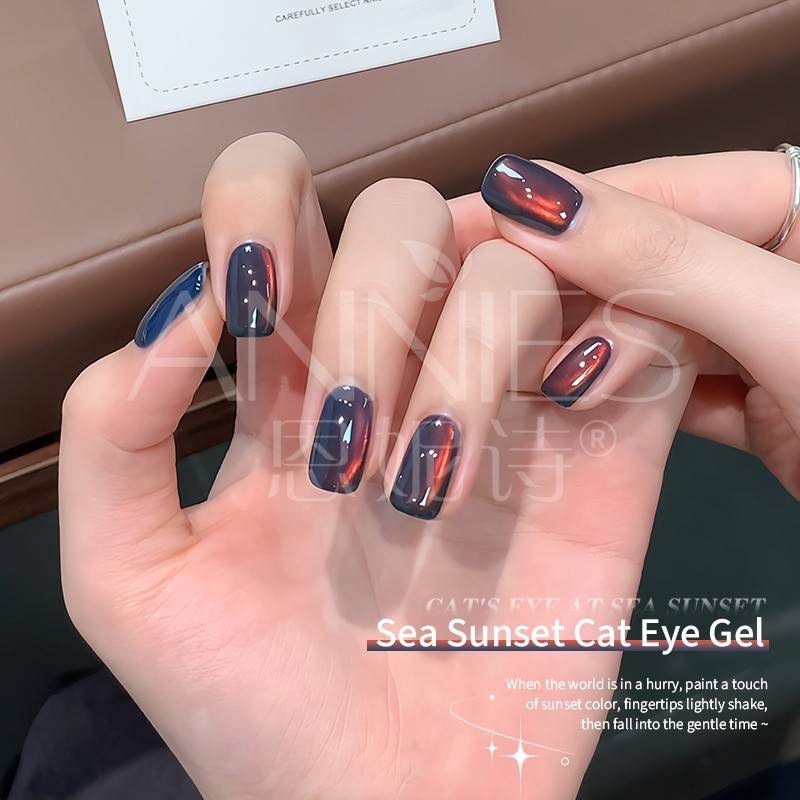 ANNIES ฤดูใบไม้ร่วงฤดูหนาว Golden Light Sea Sunset Cats รูปที่ 4