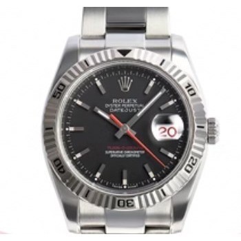 Rolex Rolex Log 36mm White Gold Bezel นาฬิกาผู้ชายกลไกอัตโนมัติ116264