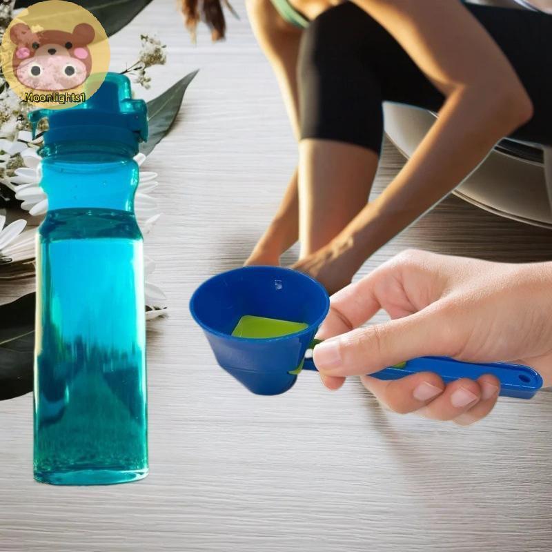 Moonlights1 2 ชิ้น Falling กาแฟ Scoop ช่องทางพลาสติกนํากลับมาใช้ใหม่เลื่อน Scoop ช่องทาง 2 ใน 1 การอ