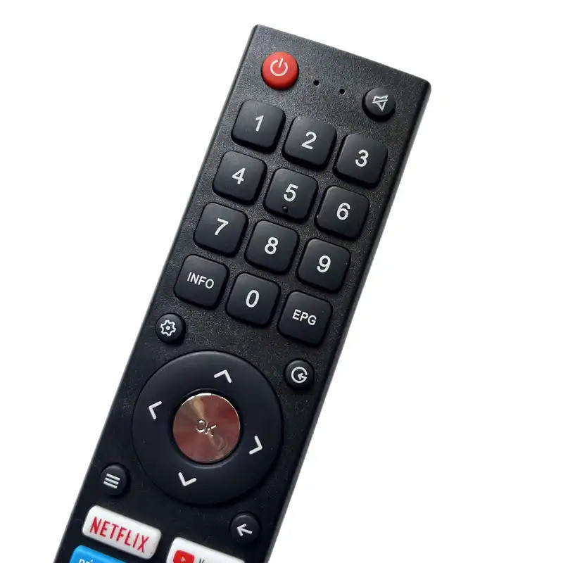 เปลี่ยนรีโมทคอนโทรล Fit สําหรับ CHIQ สมาร์ททีวี U55H7A U58H7A U43H7A พร้อม Aiwa Led Remote GCBLTV02A
