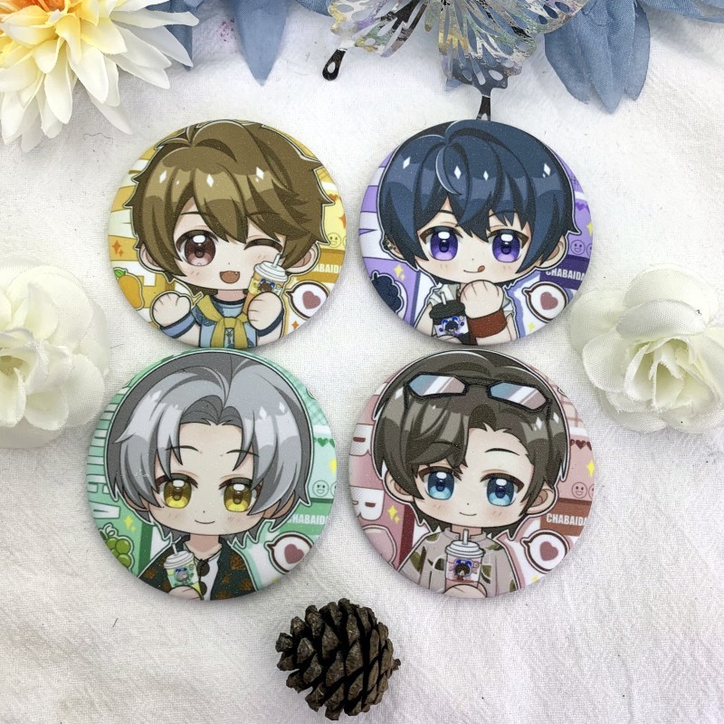 Guzi Badge เกม Millet Badge เกม Zuo Ran Xia พัดลมตัวอักษร Creative Bar เข็มกลัด Millet Badge เกม Zuo