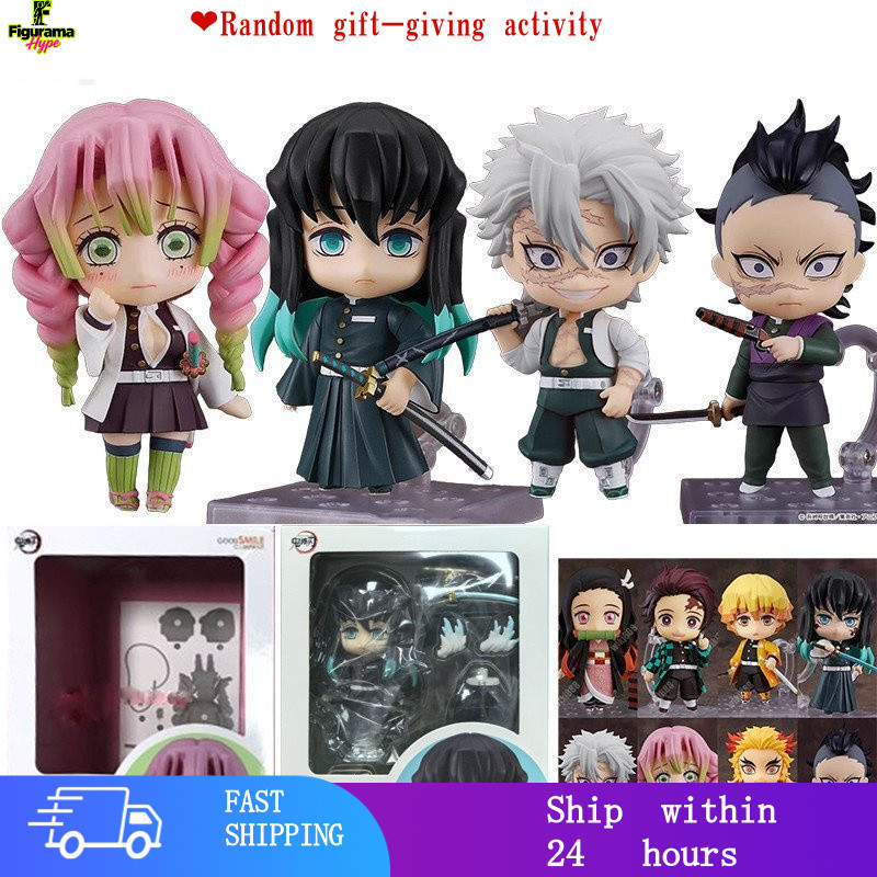 ไม่มีใครในกีฬาNew Demon Slayer Action Figure Genya Shinazugawa Sanemi Nendoroid Tokitou Muichirou 16