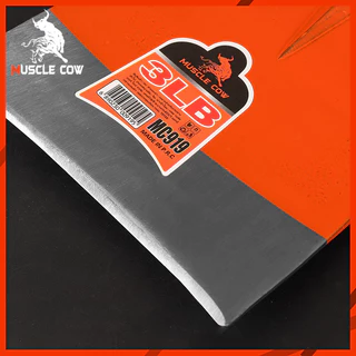 MUSCLE COW จอบถากหญ้า จอบเหล็กหนาคุณภาพสูง น้ำหนัก 2LB/3LB ใช้งานกลางแจ้ง ขุดดิน พลิกดิน ปลูกผัก สวนเกษตร แข็งแรง ทนทาน