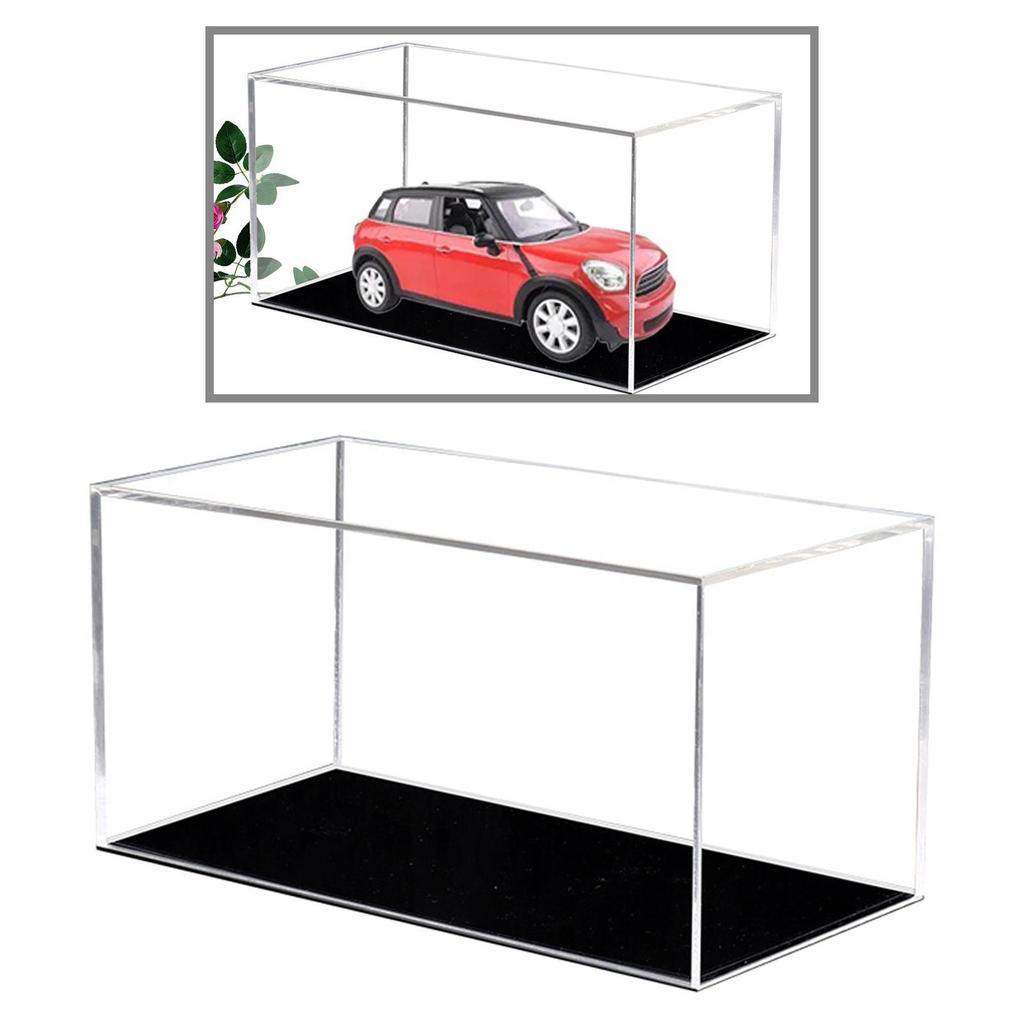 [qwnjto] Model Car Display Case 1:32 Scale Showcase Display Box Transparent สําหรับรถยนต์Diecast