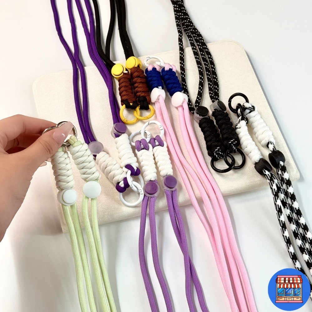 ของมาใหม่ เชือกแขวนยาว ห้อยคอโซ่ฟรี สร้อยคอ ปรับความยาวได้ สายคล้องกุญแจโทรศัพท์กระเป๋าต่างๆ อุปกรณ์หลายสีเชือกเคสมือถือ