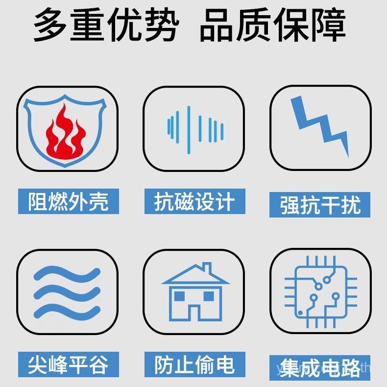 เครื่องวัดสี่สาย Wassion ดั้งเดิม DTSD341-MB3 สามขั้วสามสาย DSSD331-MB3 Smart Meter