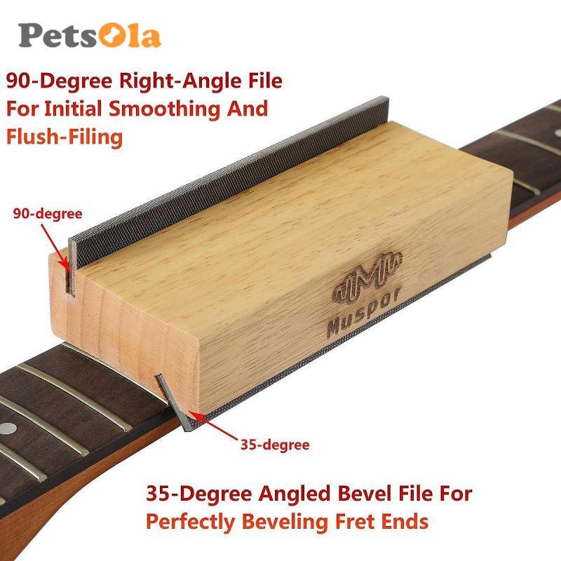 [Koolsoo2] Crowning End Bevel File Luthier Tools Fret Beveling File สําหรับ Ukulele Bass