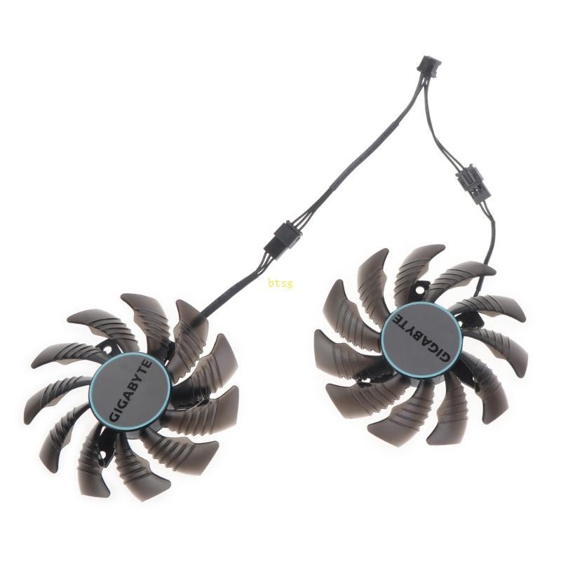 Btsg GPU Cooler พัดลมสําหรับ Gigabyte RX 6400 6500 EAGLE VGA พัดลมกราฟิกการ์ด Cooling 12V