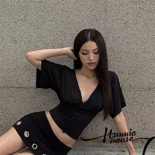 HANIE House เสื้อเชิ้ตครึ่งแขน คอกลมสำหรับผู้หญิง