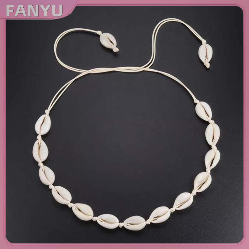 Sgl Boho Beach Bohemian Shell Choker สร้อยคอผู้หญิงสาวฤดูร้อนแฟชั่นเครื่องประดับ Chained Shell จี้สร