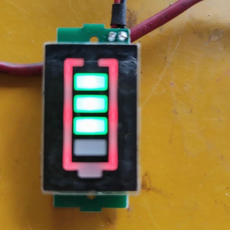 เดี่ยว 3.7v 4.2V 1-8S 1S/2S/3S/4S แบตเตอรี่ลิเธียมความจุตัวบ่งชี้เครื่องทดสอบจอแสดงผลรถยนต์ไฟฟ้าเครื