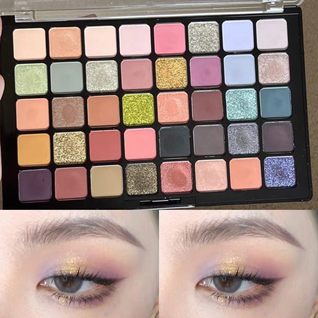 MGL Utopia 40 Color Eyeshadow Palette Color Stage Makeup Matte Pearlescent Student Eyeshadow Powder 