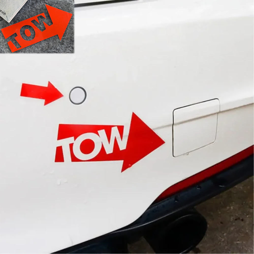 JDM Sticker Car TOW Sticker Hook Arrow Vinyl Automobiles Accessories Reflective Waterproof Decal Jap