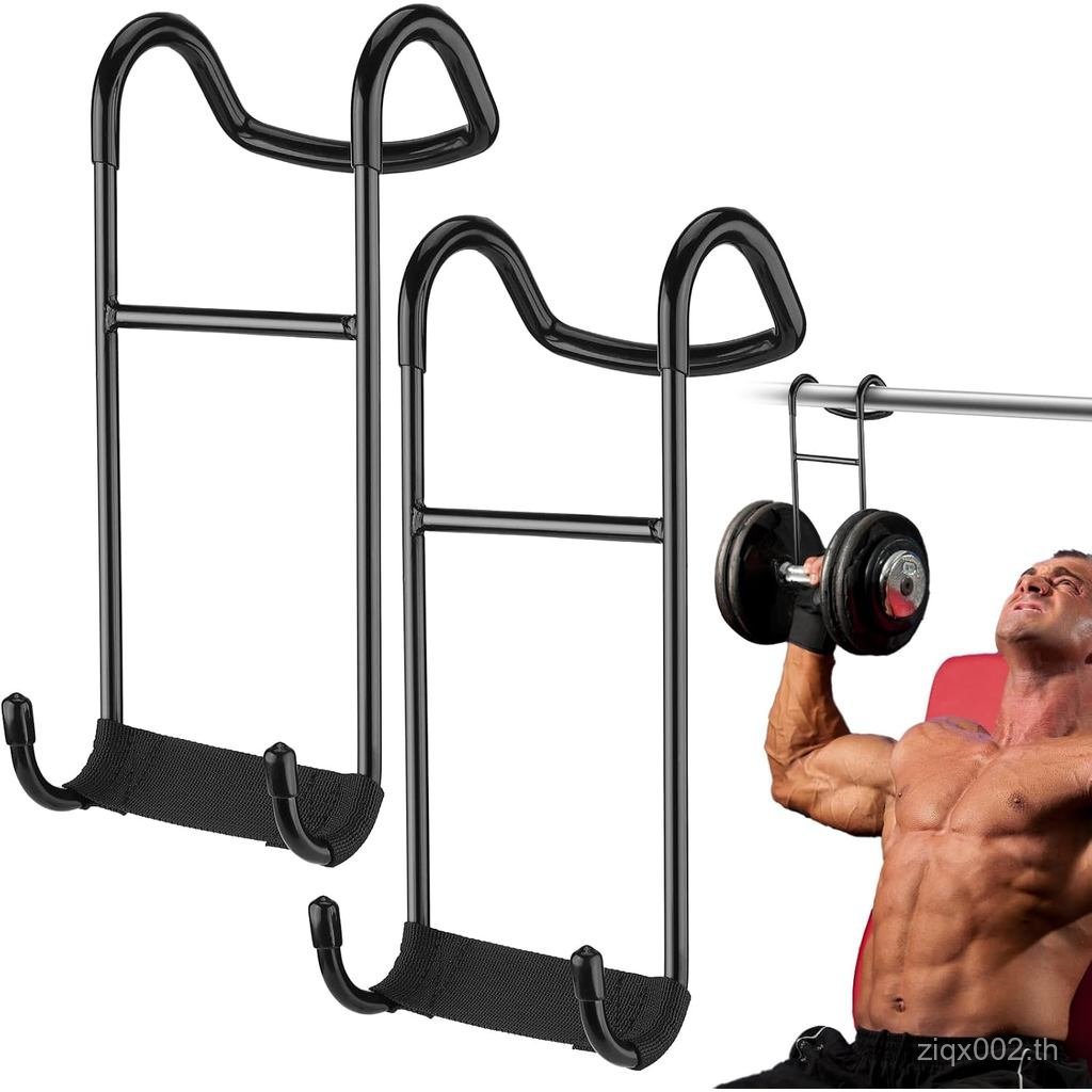 TOBWOLF Dumbbell Spotter Hooks Hanger, Heavy Power Dumbbells Rack สิ่งที่แนบมาสําหรับ Dumbbells to B