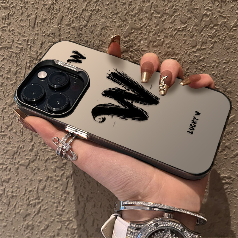 Lucky ตัวอักษรเหมาะสําหรับ Apple 16 เคสโทรศัพท์สไตล์ใหม่ iPhone17promax Premium 15 Street Wear ip13 