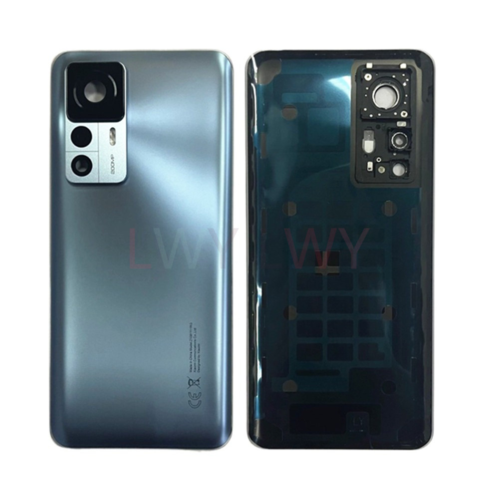 สําหรับ Xiaomi 12T Pro 200MP กระจกฝาหลังแบตเตอรี่ด้านหลังแผงประตู + กาวเปลี่ยนอะไหล่ซ่อม