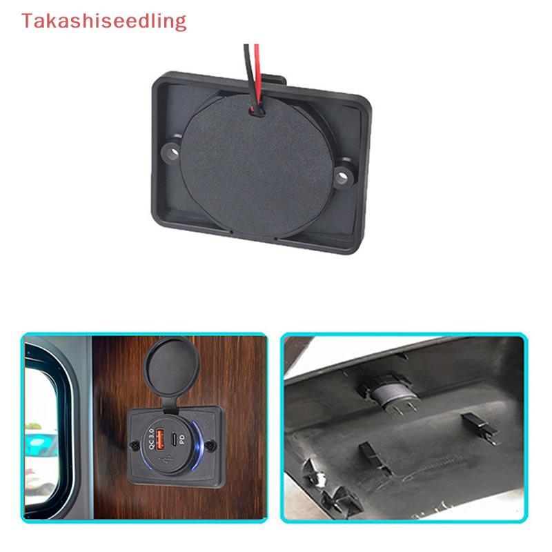 (Takashiseedling) B21PD QC+PD/ B21 A+C 3.1A Car Charger Dual USB Adapter Round Shape Waterproof Soac