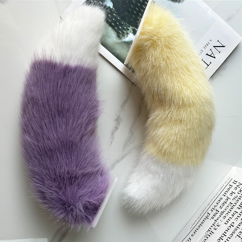 Cosplay Adult Children Imitation Fox Tail Props Secondary Element Comic Show Beast Tail Stage Performance Props GEbE