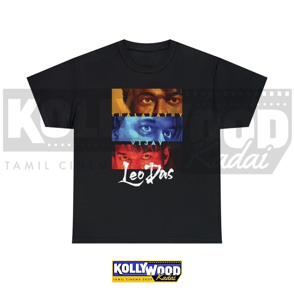 LEO - เสื้อเชิ้ต VIJAY EYES Thalpathy Vijay Kollywood Design - เสื้อยืดผ้าฝ้ายหนัก Unisex