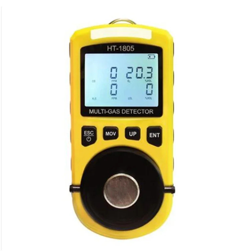 2026 คุณภาพสูง HT-1805 4 in 1 Gas Analyzer Detector แบบพกพา O2 CO H2S LEL เครื่องทดสอบสารพิษและไม่เป