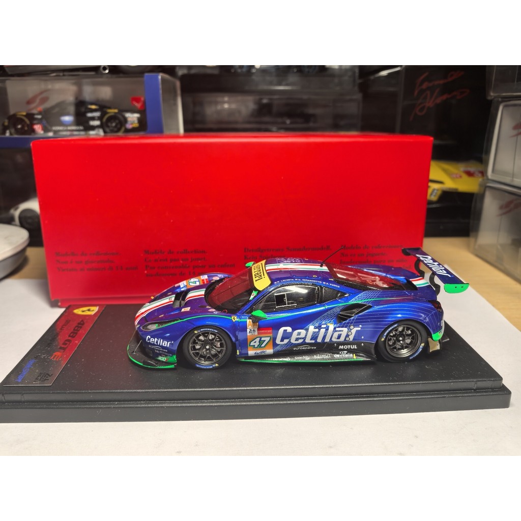 1/43 looksmart Racing Model Ferrari 488 gte Cetilar Fleet 2021 LeMan 24 Hours No. 47 รถ "ชีพจร" จับค