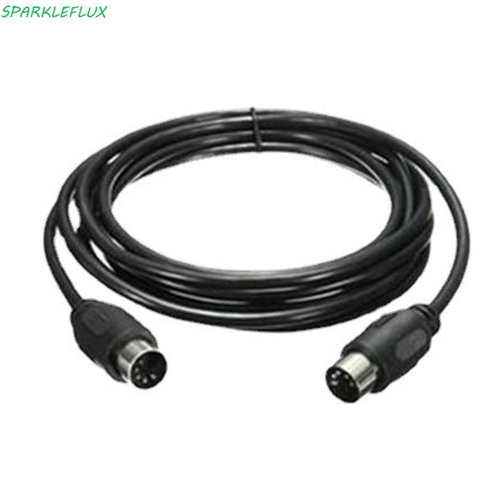 SPARKLEFLUX MIDI DIN สายไฟ MIDI DIN 5PIN ขยายชายสาย 5PIN ชายกับชาย DIN ปลั๊ก 5 Pin Double Headed Con