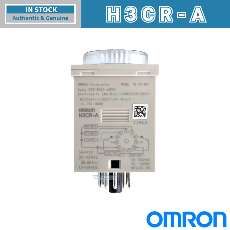 2026 ใหม่แท้ OMRON Solid State Timer รีเลย์ H3CR-A/H3CR-A8/H3CR-A8E
