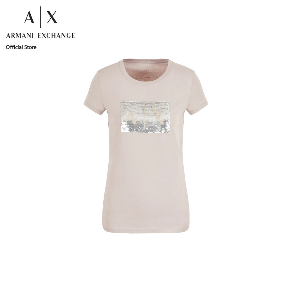 AX Armani Exchange เสื้อยืดผู้หญิง รุ่น AX 8NYTDL YJ73Z1786 - สีเทา