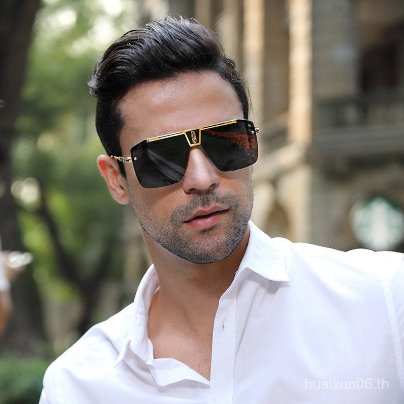 แว่นกันแดดผู้ชาย กรอบใหญ่ สไตล์ใหม่ อินเทรนด์ แบบย้อนยุค สี่เหลี่ยม จาก ZTEC