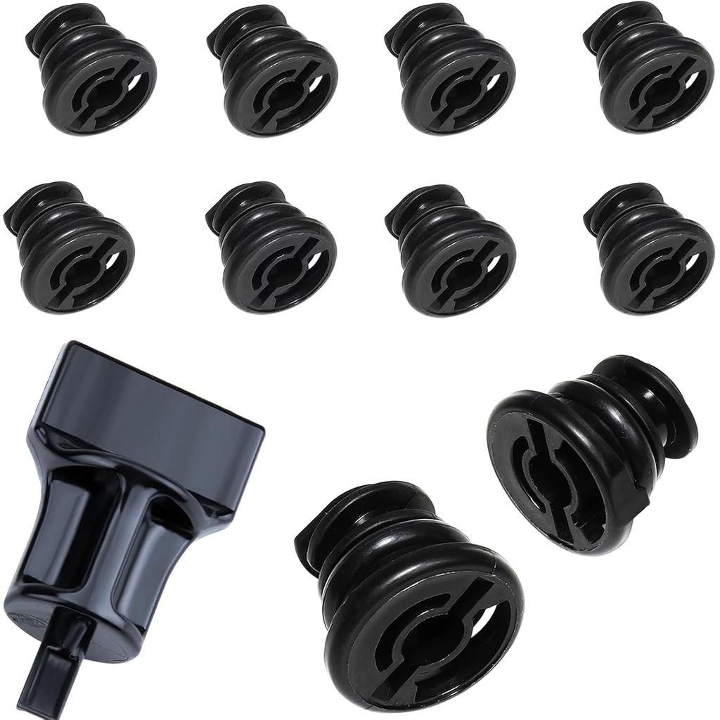 ปลั๊กถ่ายน้ํามันเครื่อง 11 แพ็ค (06ล103801) พร้อมเครื่องมือกําจัดปลั๊กท่อระบายน้ําน้ํามัน (10+1),ไม่