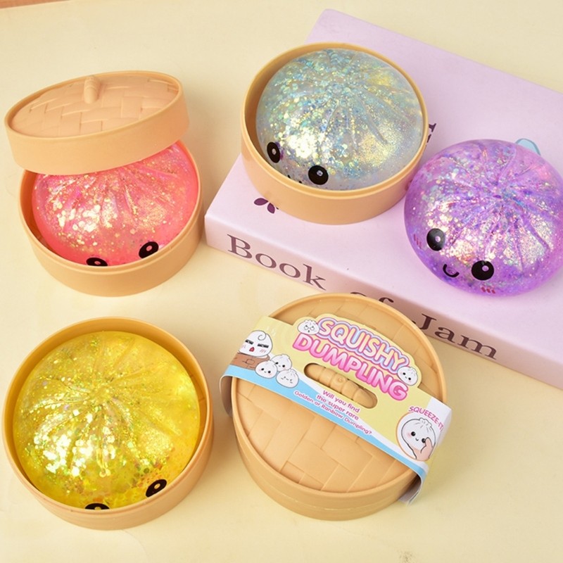 Flov4 น่ารัก Faux Baozi ความเครียดนุ่ม Squeezable Sensory ของเล่นสนุก Tangddle ของเล่นสําหรับเด็กและผู้ใหญ่ Calming Nerves