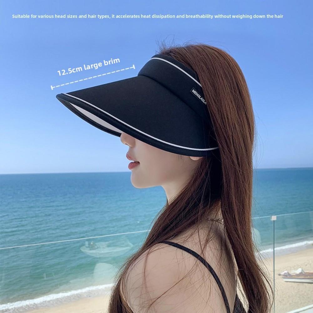 หมวกแก๊ปกันแดดสําหรับผู้หญิงป้องกันรังสียูวีใหม่พับเก็บได้