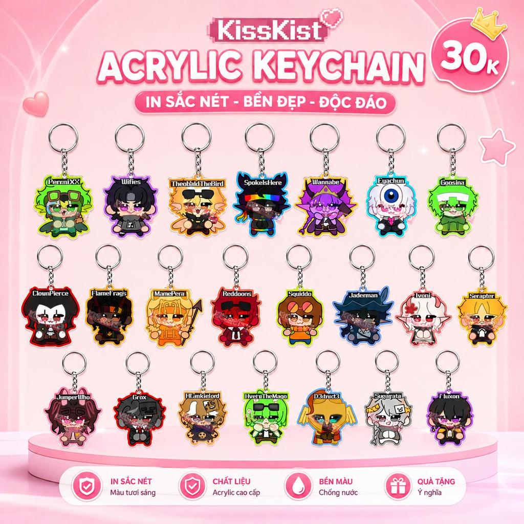 [ใหม่] Ready Stock MCYT Fanmerch by KissKist | พวงกุญแจ สายโทรศัพท์ สติ๊กเกอร์ หมุด ชีวิตจักรวาลที่ไม่เสถียร
