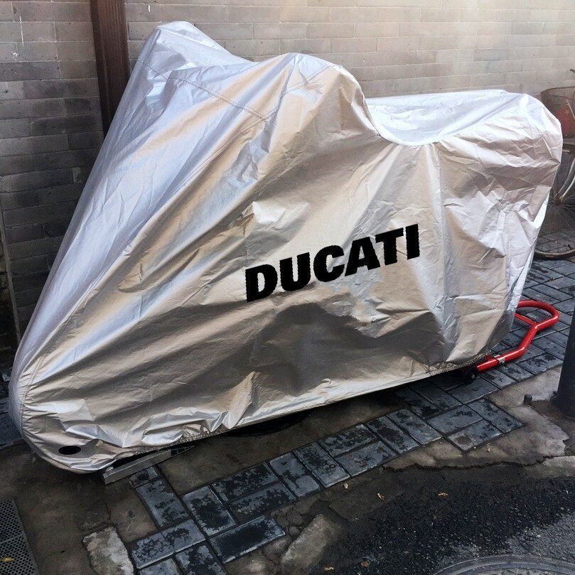 DUCATI DUCATI เสื้อผ้ารถจักรยานยนต์ผ้าคลุมรถ XDiavel Big Velcro รถสปอร์ต V4 Street Fighter V2 Monste